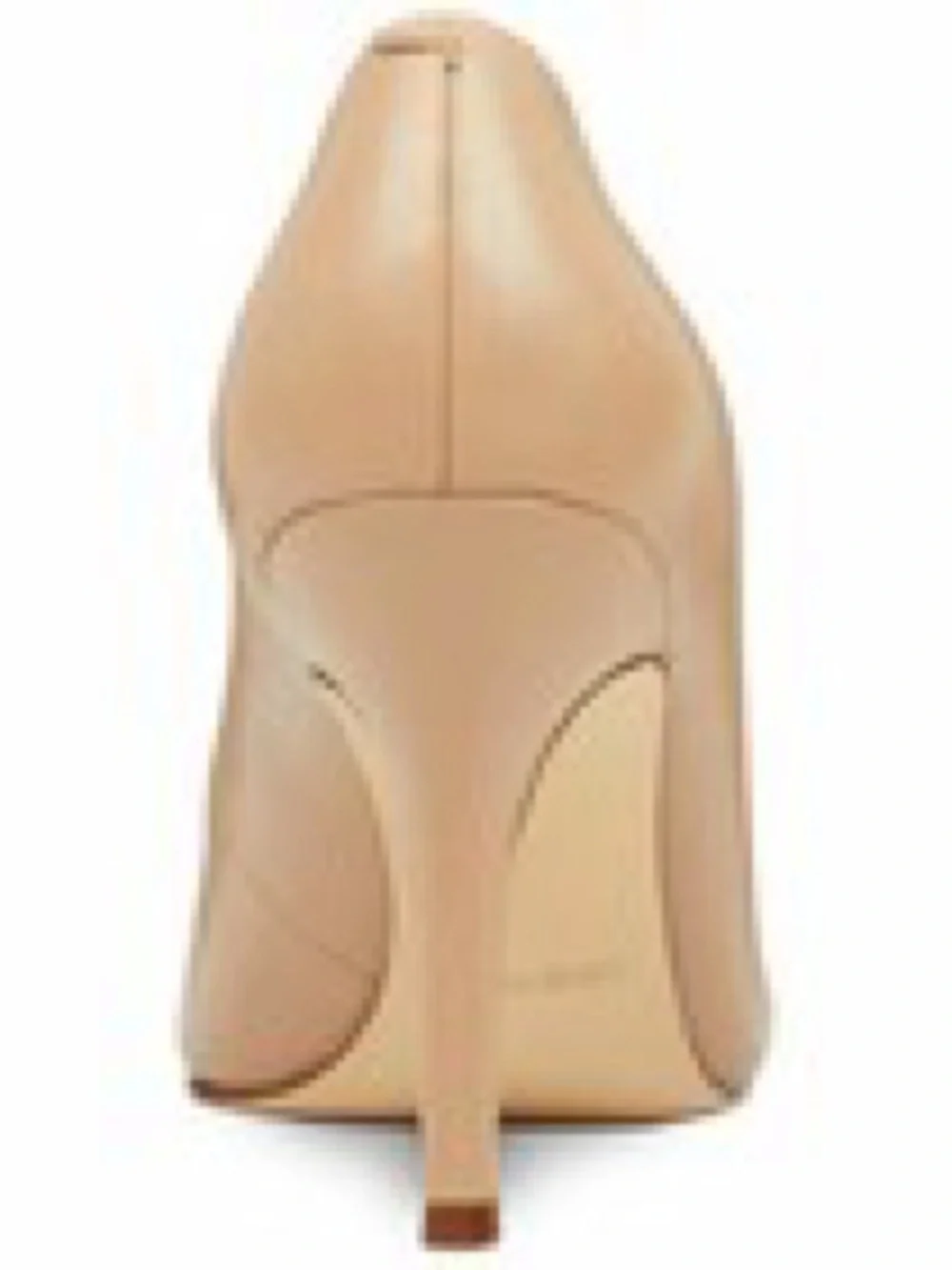Nine West Womens Flax Leather Pointed Toe Pump  Light Natural Tan Size 1…